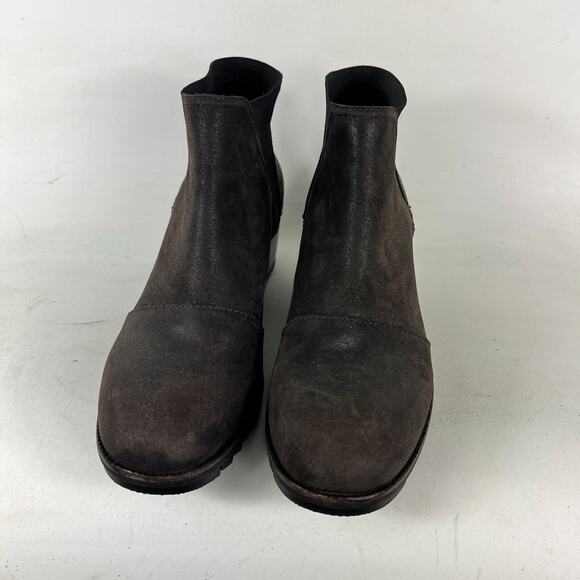 Sorel Cate Chelsea Boots Women's 9.5 Brown Leather Waterproof Ankle NL3712-205 - Picture 4 of 10